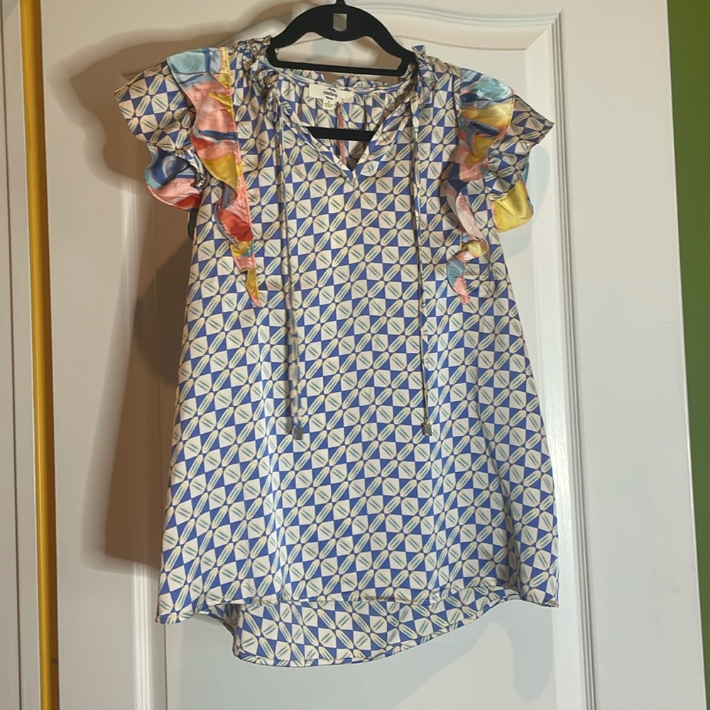 NWT ENTRO CAP SLEEVE size small pit 2 pit 17🧡❤️🩷